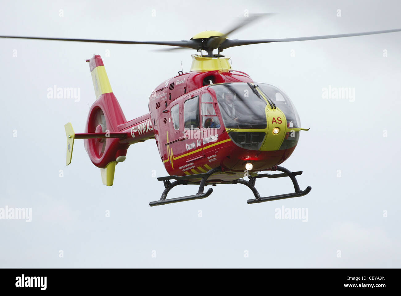 West Midlands County Air Ambulance a Cosford Inghilterra Foto Stock