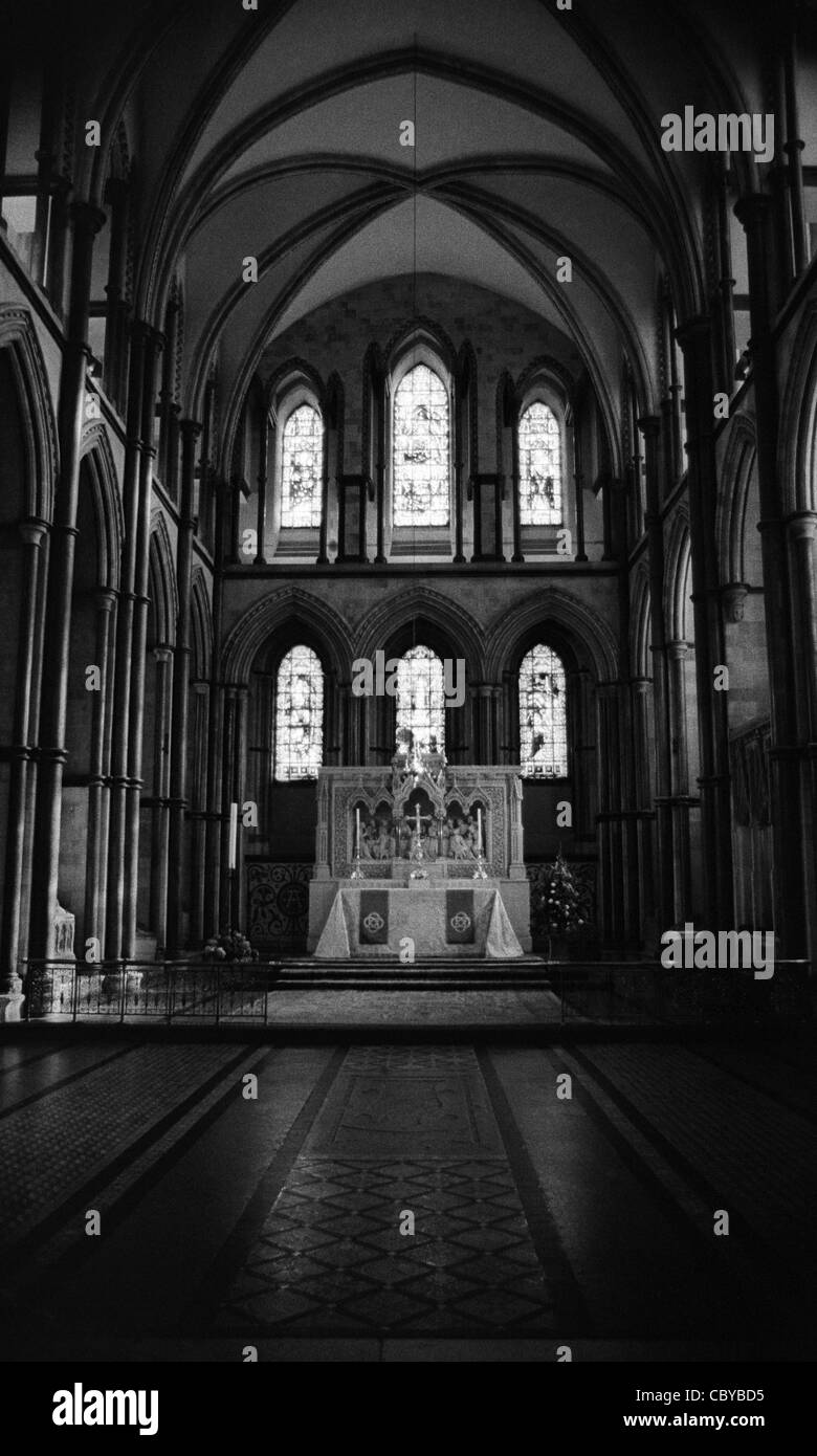 Interno di Rochester Cathedral Foto Stock