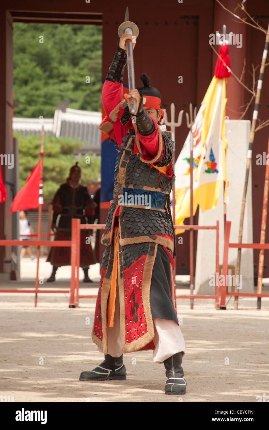 Il coreano antico guerriero Foto Stock