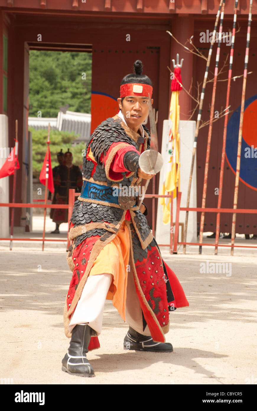 Il coreano antico guerriero Foto Stock