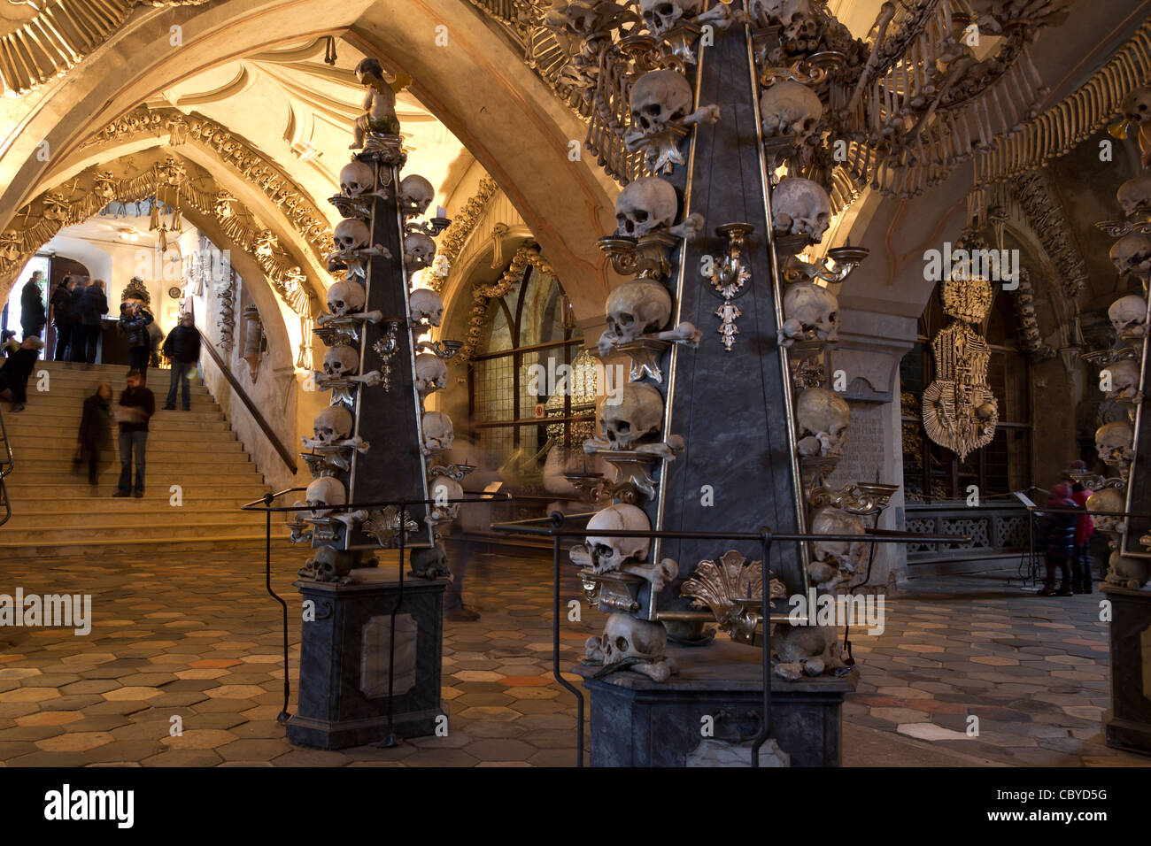 Sedlec Ossario Sedlec, Kutná Hora, Repubblica Ceca Foto Stock