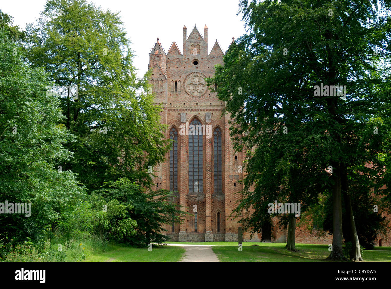 Il monastero cistercense di Chorin nel Land di Brandeburgo. Foto Stock