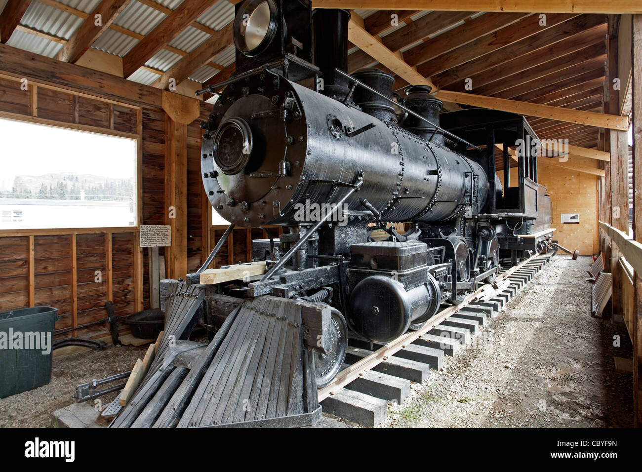 51 motore utilizzato sul bianco Pass e Yukon route. Museo MacBride. Whitehorse. Yukon. Canada Foto Stock