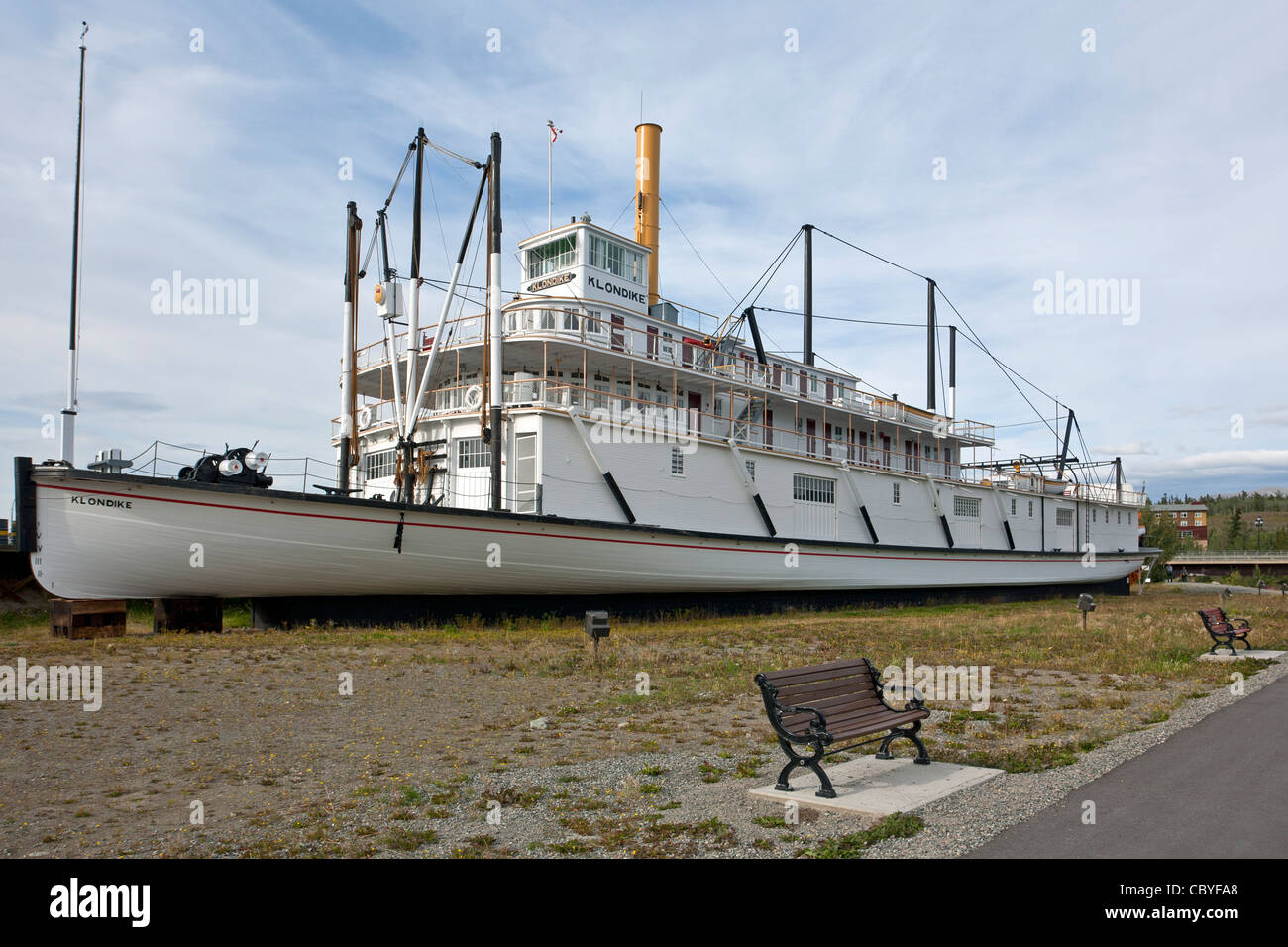 La S.S. Klondike sternwheeler barca. Whitehorse. Yukon. Canada Foto Stock