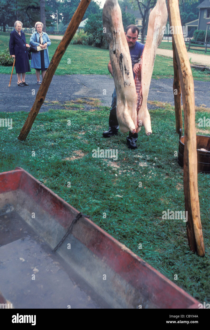 Landis Valley farm museum grande collezione storica fine Ottocento inizio Novecento americano antiquariato attrezzatura piccola cittadina stile di vita Foto Stock