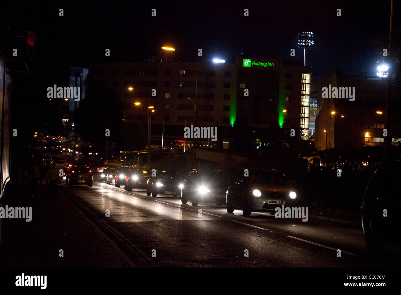 Norwich di notte Foto Stock