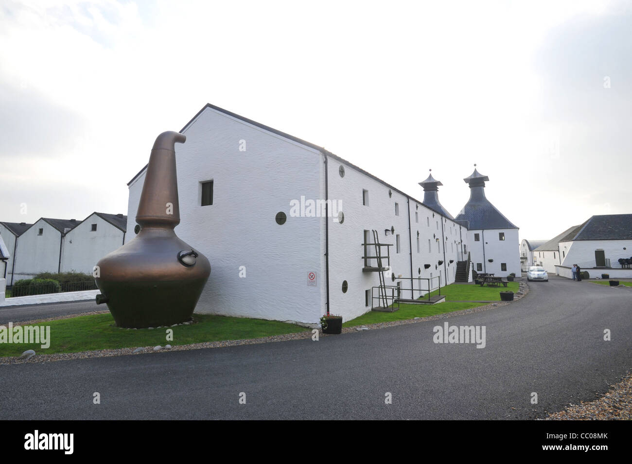 La distilleria Ardbeg sull'isola di Jura, di Scottish malt whiskey rendendo isola Foto Stock