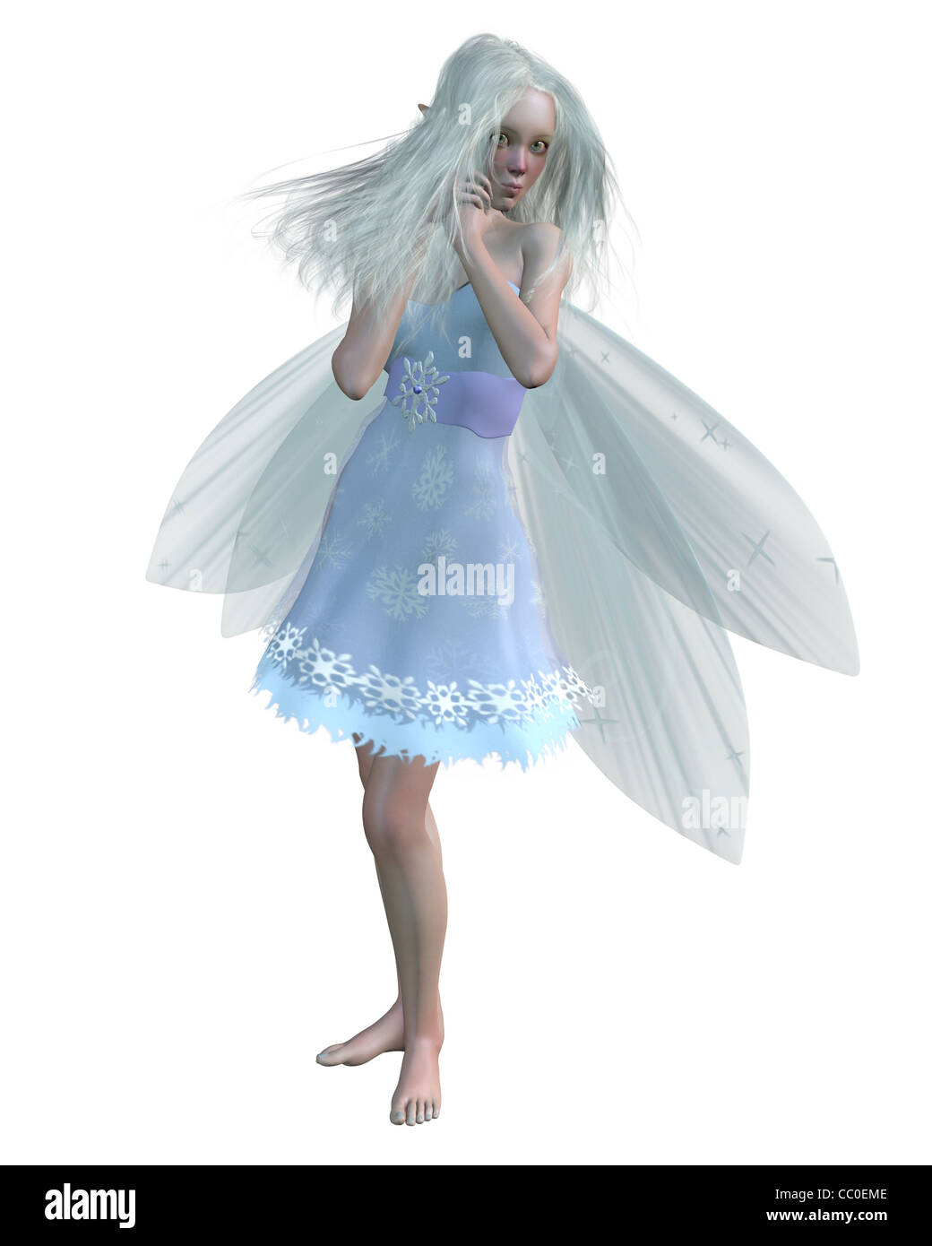 Cold Winter Fairy Foto Stock