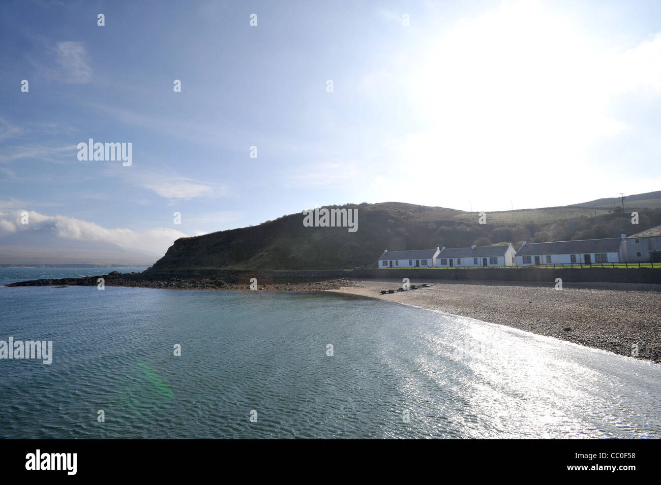 Isle of Jura costa, single malt whiskey rendendo isola al largo della costa della Scozia Foto Stock