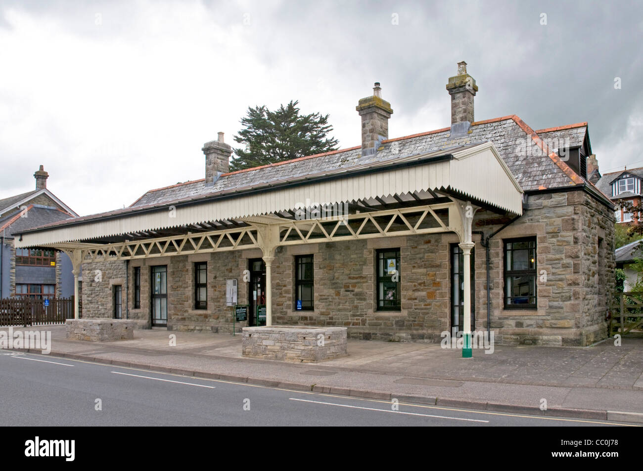 Vecchia Stazione ferroviaria a St Albans, Cornwall Foto Stock