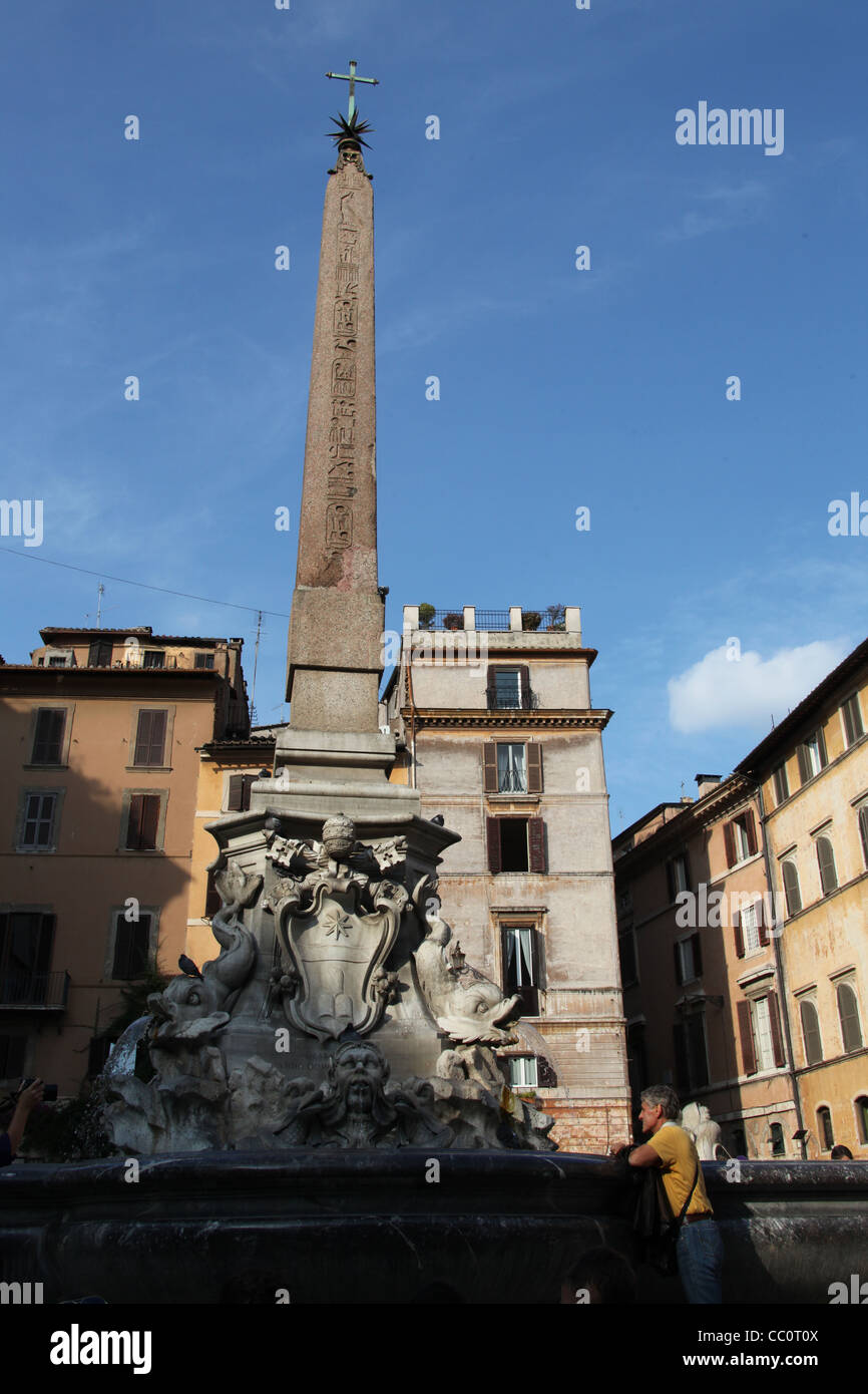 Fontana del Pantheon Foto Stock