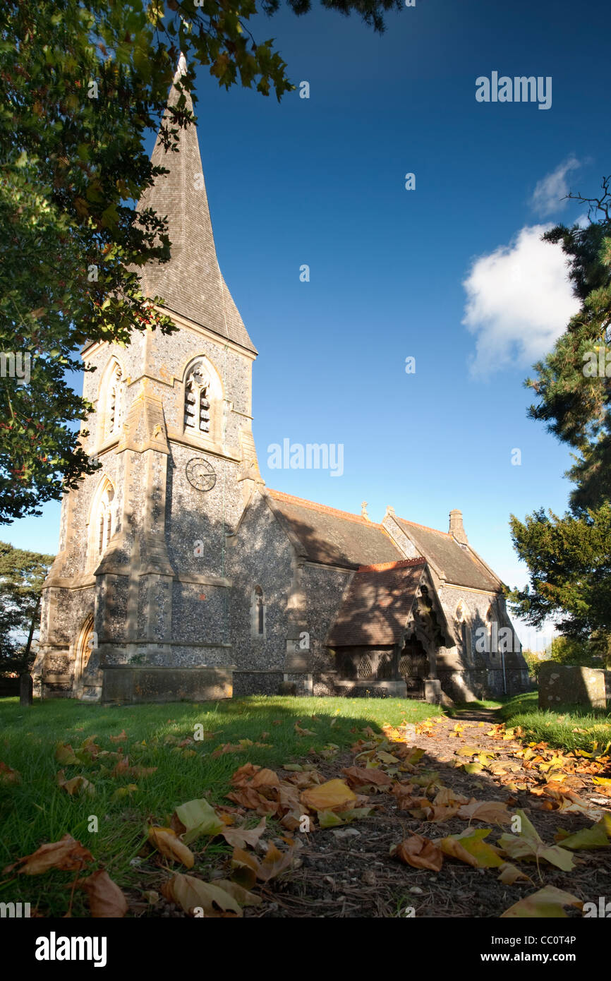 San Pietro Chiesa Parrocchiale, Brimpton, Berkshire, Regno Unito Foto Stock