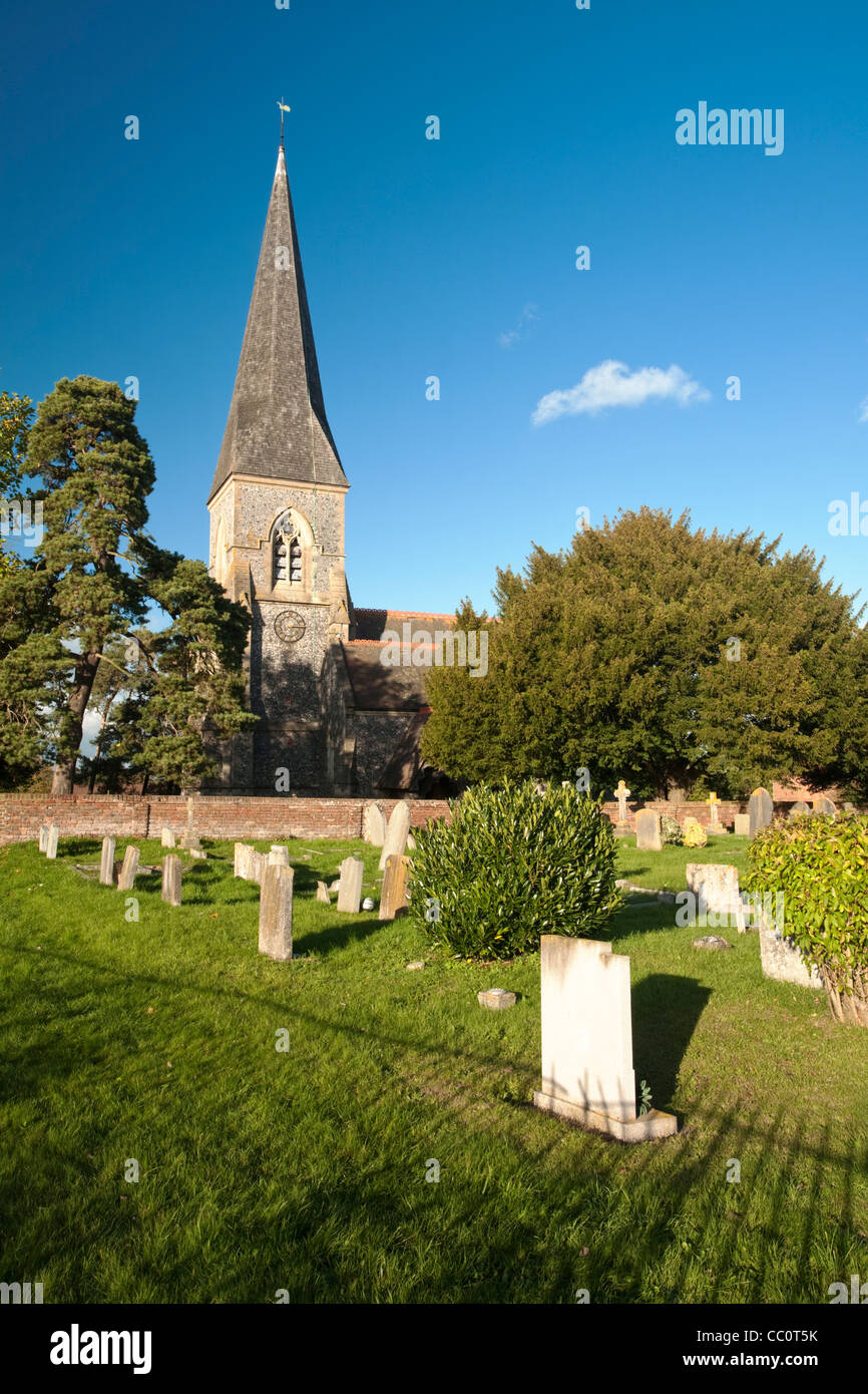 San Pietro Chiesa Parrocchiale, Brimpton, Berkshire, Regno Unito Foto Stock