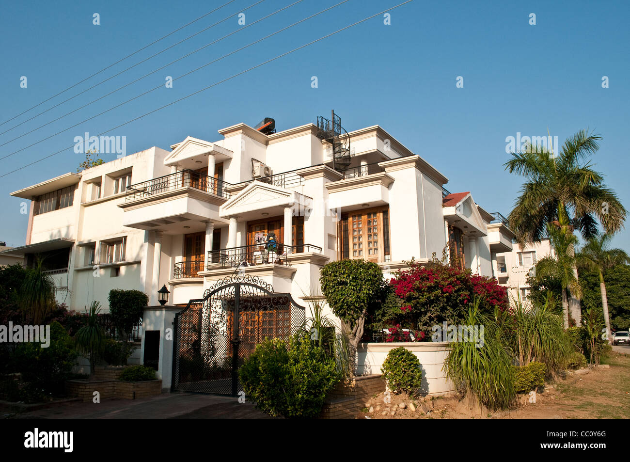Elegante casa residenziale, chandigarh, India Foto Stock