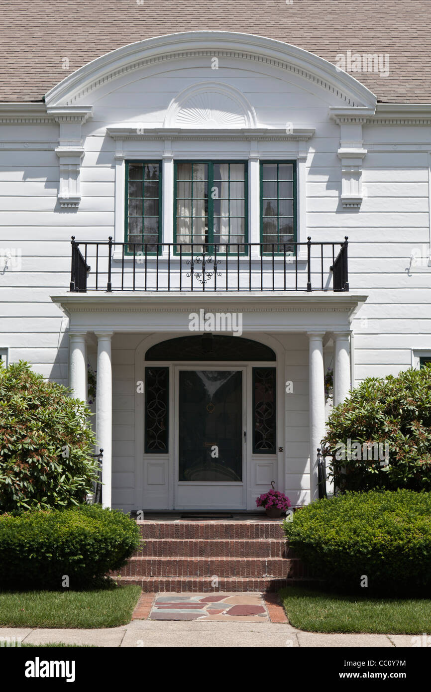 Colonial Revival Greco Grand caccia alle balene Mansion New Bedford, Massachusetts, STATI UNITI D'AMERICA Foto Stock