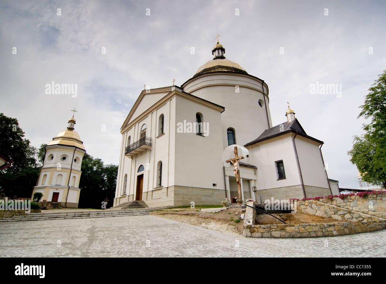 Chiesa greco-cattolica in Hosziw, Ucraina Hoszow Foto Stock