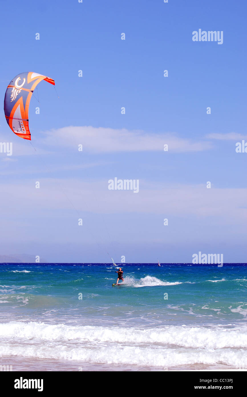 Vento Gorriones Surfer Beach Fuerteventura numero 2978 Foto Stock