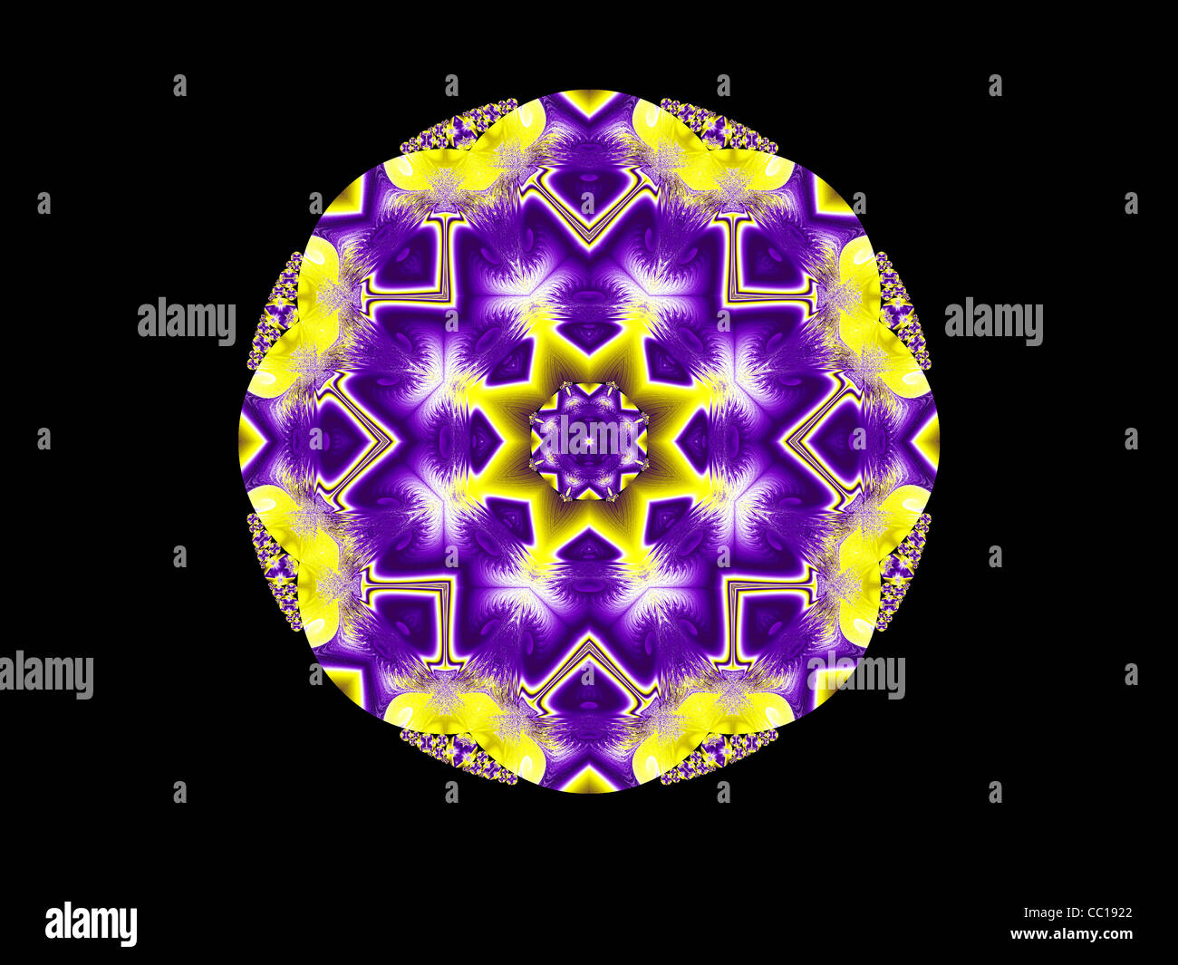 Caleidoscopio cerchio Foto Stock