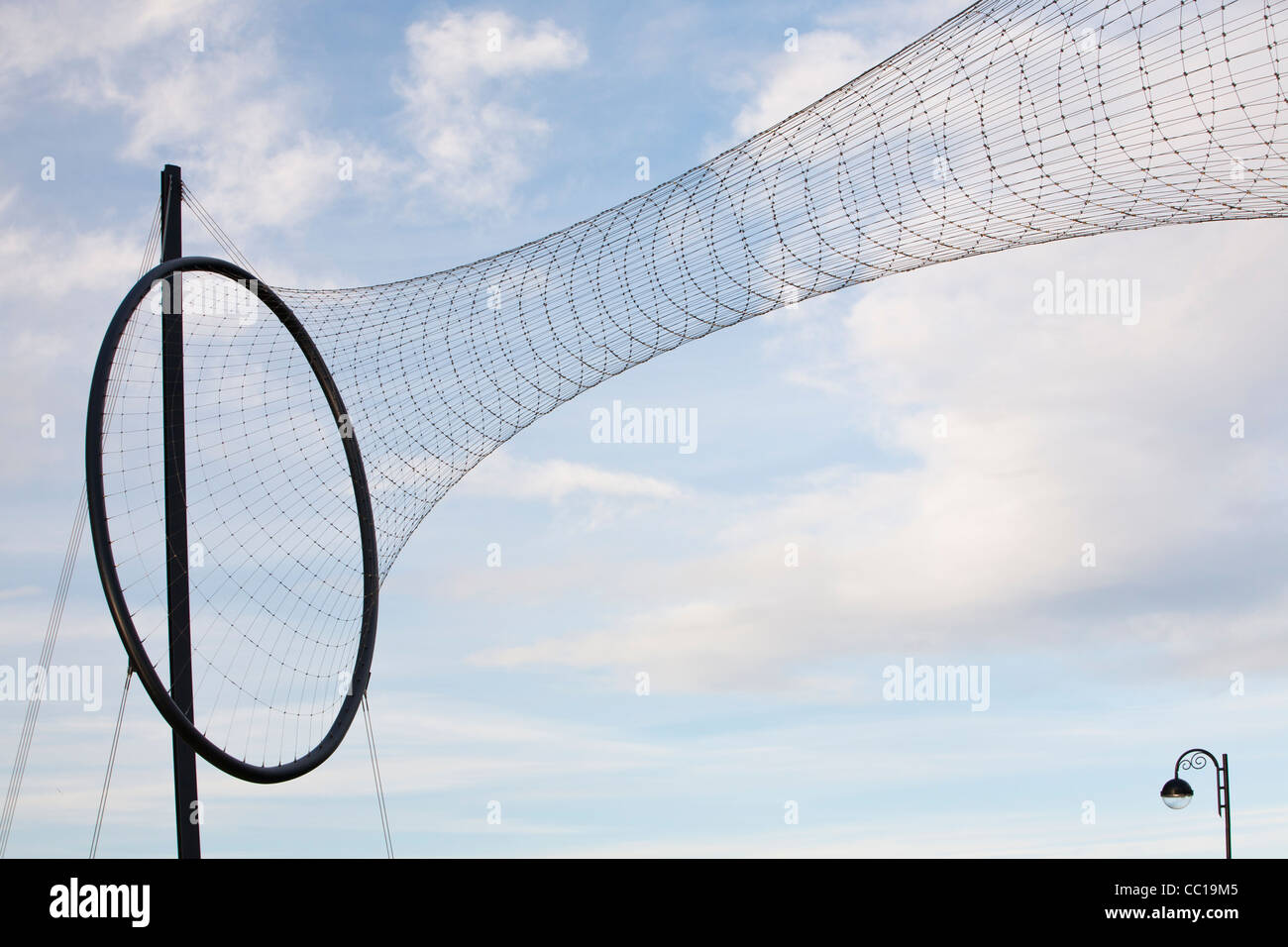 Temenos un pubblico opere di Anish Kapoor, Middlesbrough, Inghilterra Foto Stock