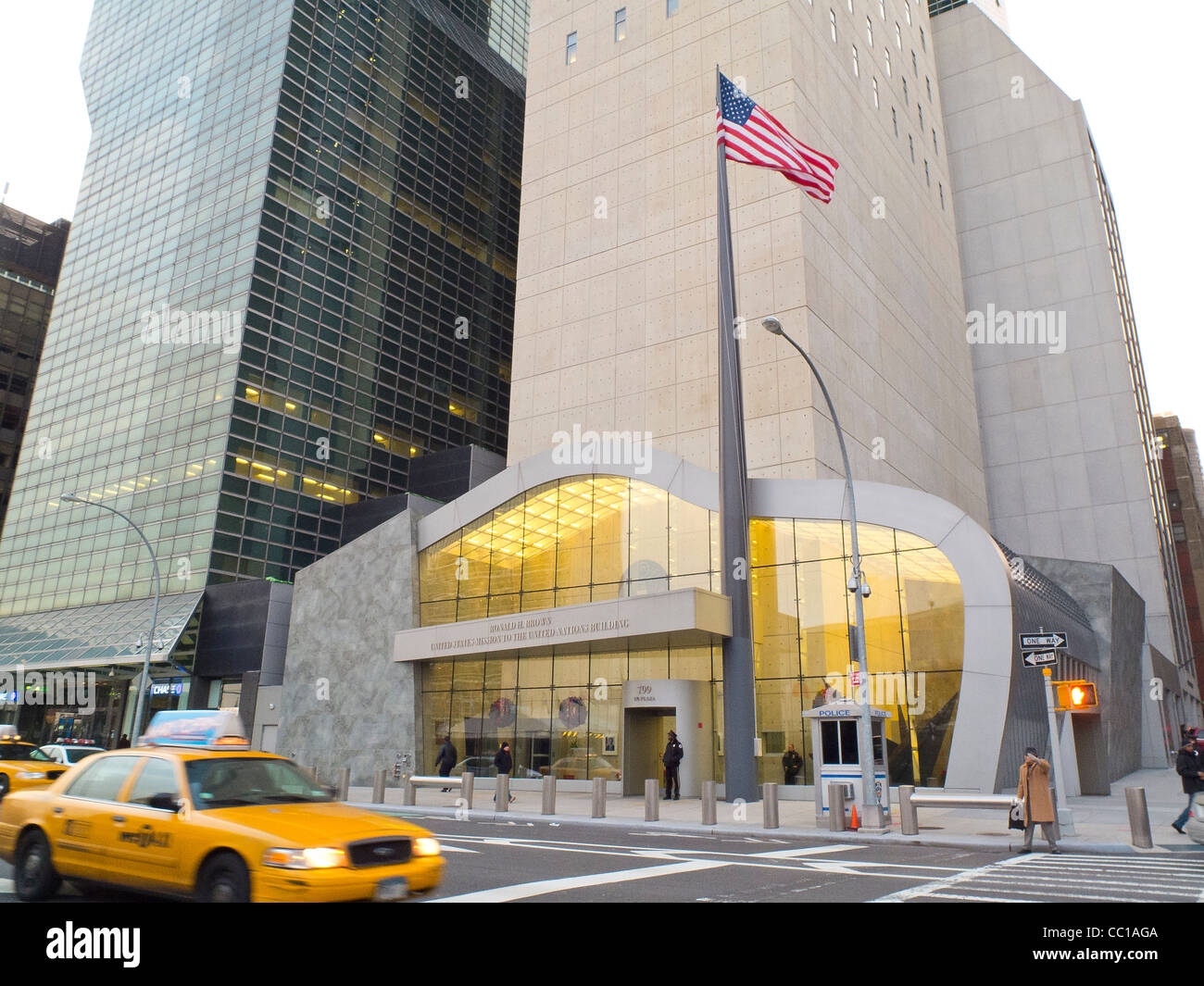 Missione degli Stati Uniti presso il Palazzo delle Nazioni Unite a New York City Foto Stock