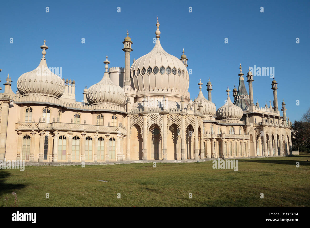 Il Royal Pavilion, il palazzo al mare del Principe Reggente (George IV) in Brighton, East Sussex, Regno Unito. Foto Stock