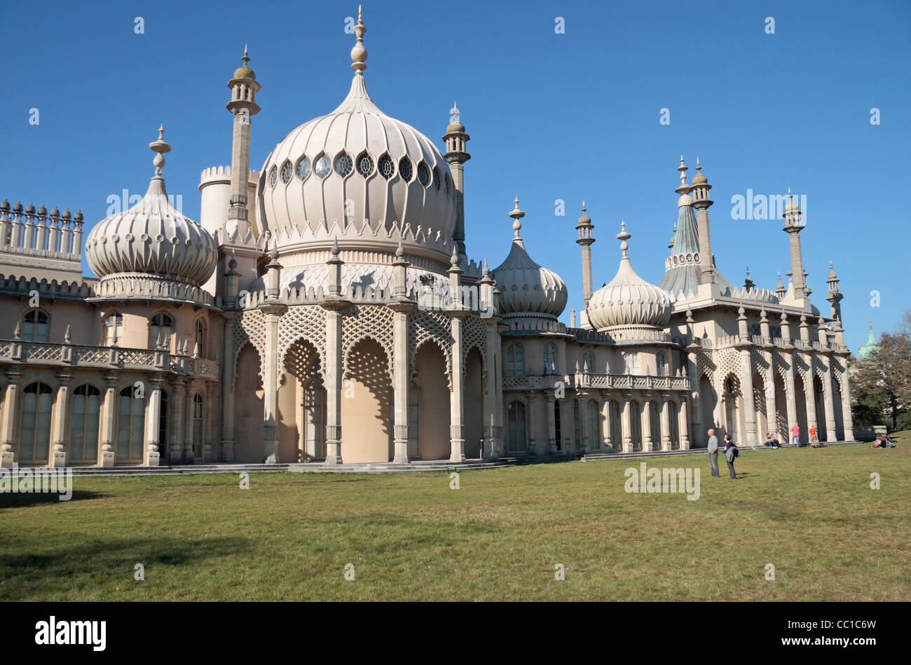 Il Royal Pavilion, il palazzo al mare del Principe Reggente (George IV) in Brighton, East Sussex, Regno Unito. Foto Stock