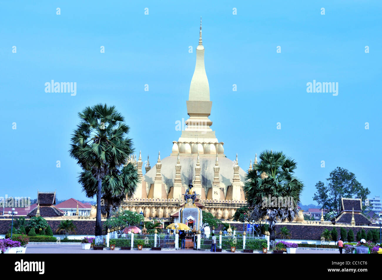 Golden stupa, Vientiane, Laos Foto Stock