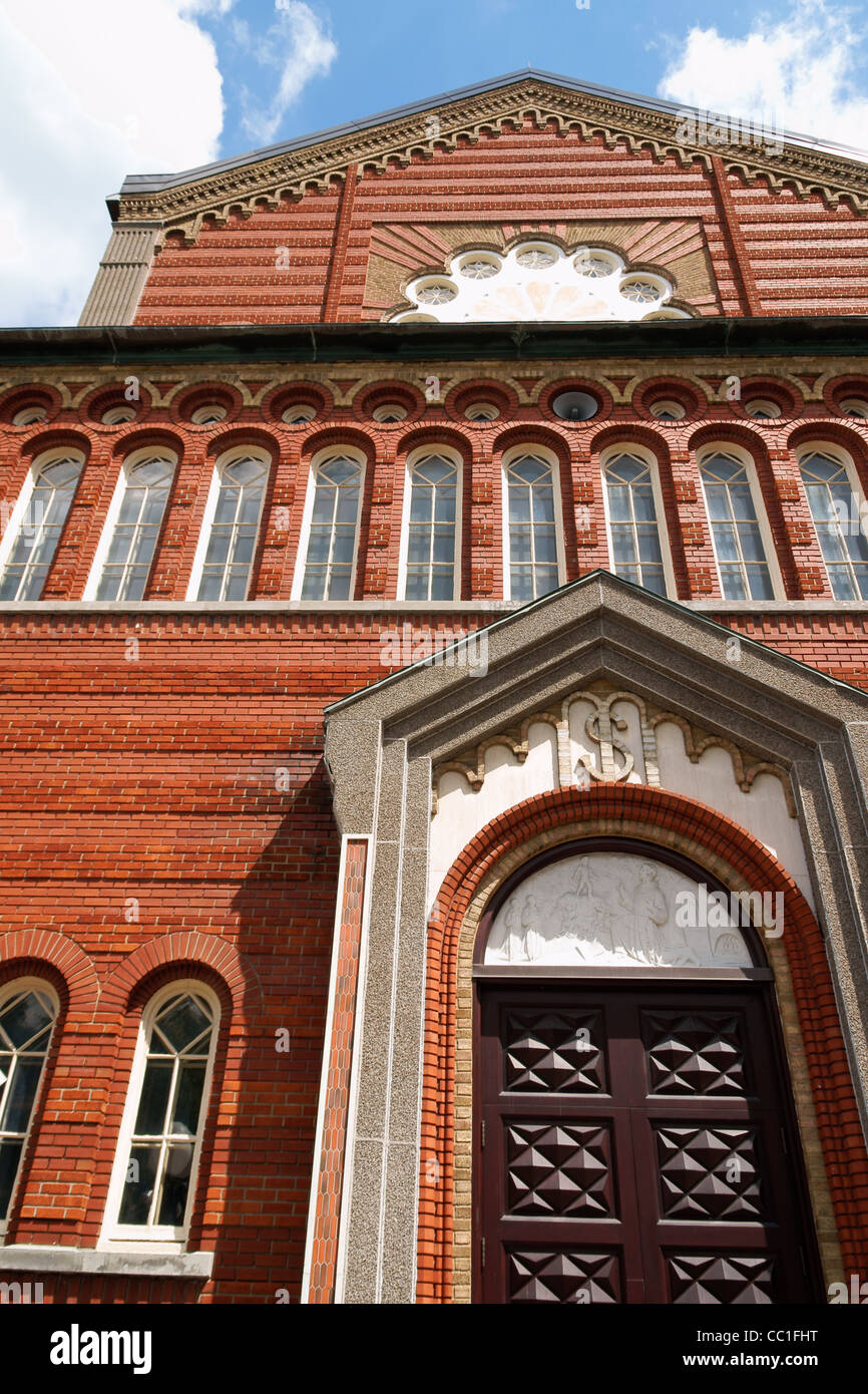 Chiesa della Madonna della Difesa nel quartiere di Little Italy, Montreal. Foto Stock
