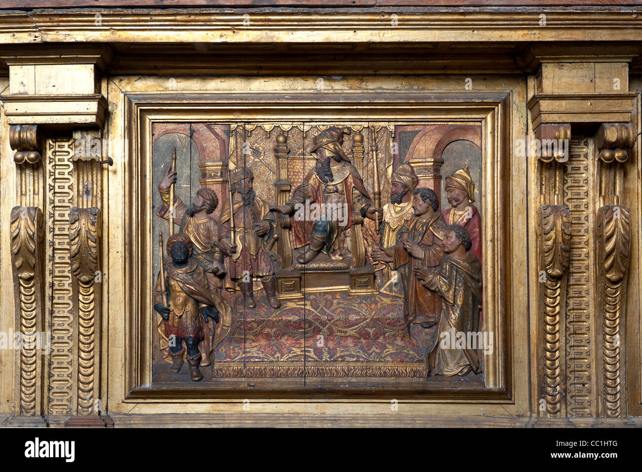 Da Catedral da Sé, Sao Vincente cappella, scena biblica, Porto, Portogallo, Patrimonio Mondiale dell Unesco Foto Stock