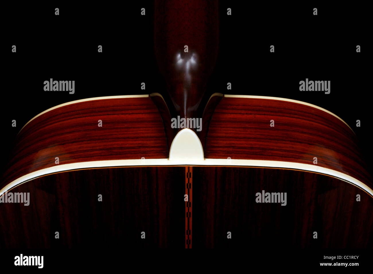 Corpo di una chitarra acustica Foto Stock