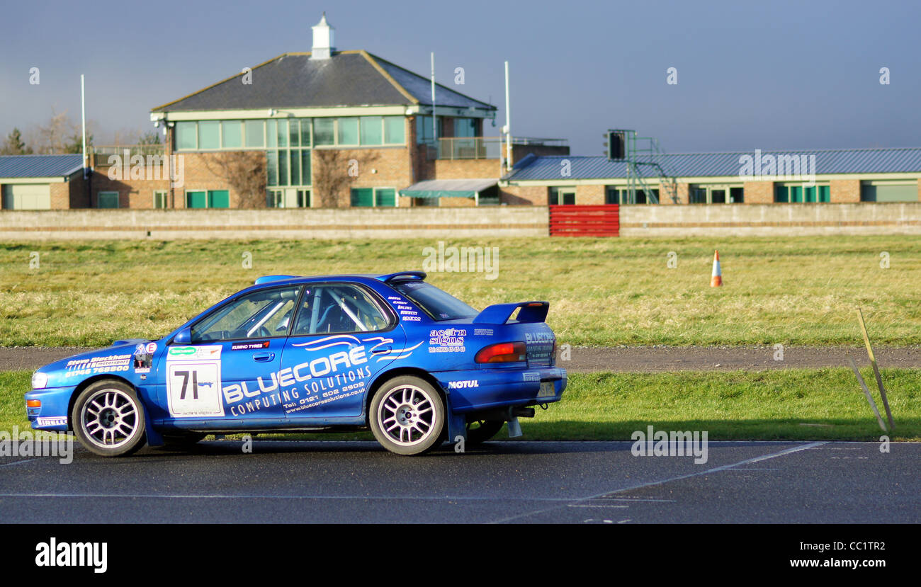 Stadi di Natale al Rally di circuito di Croft vicino a Darlington in Regno Unito Gennaio 2012 Foto Stock