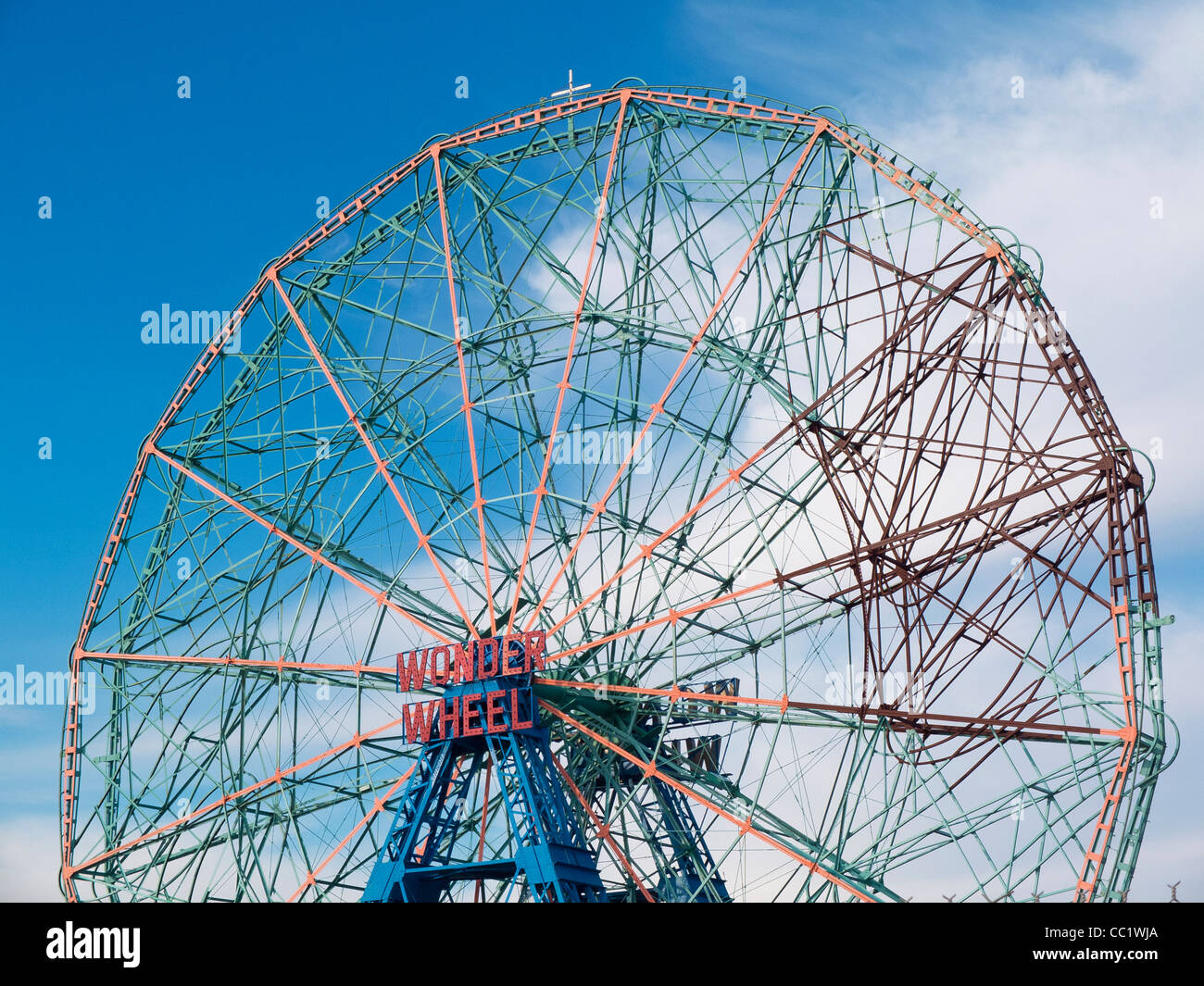 Coney Island Amusement Park rides Foto Stock