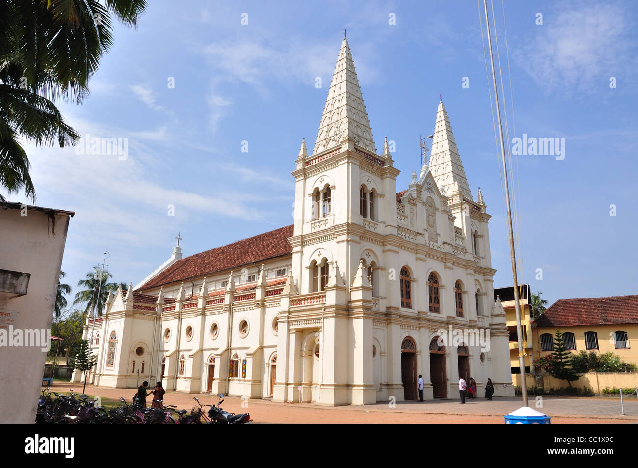 Santa Cruz Basilica a Cochin, Kerala. Foto Stock