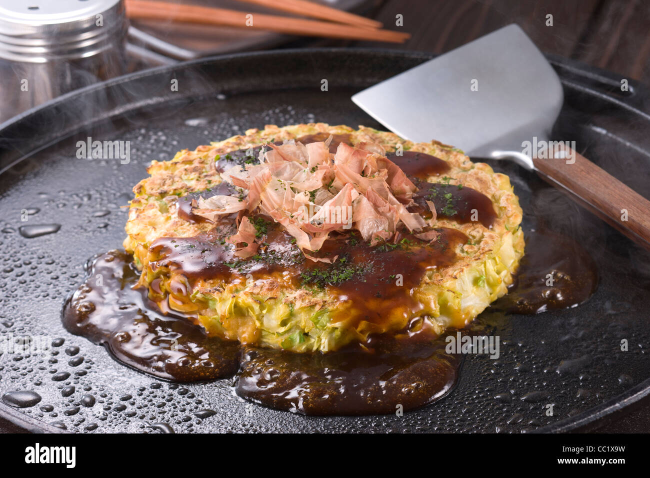 Okonomiyaki Foto Stock