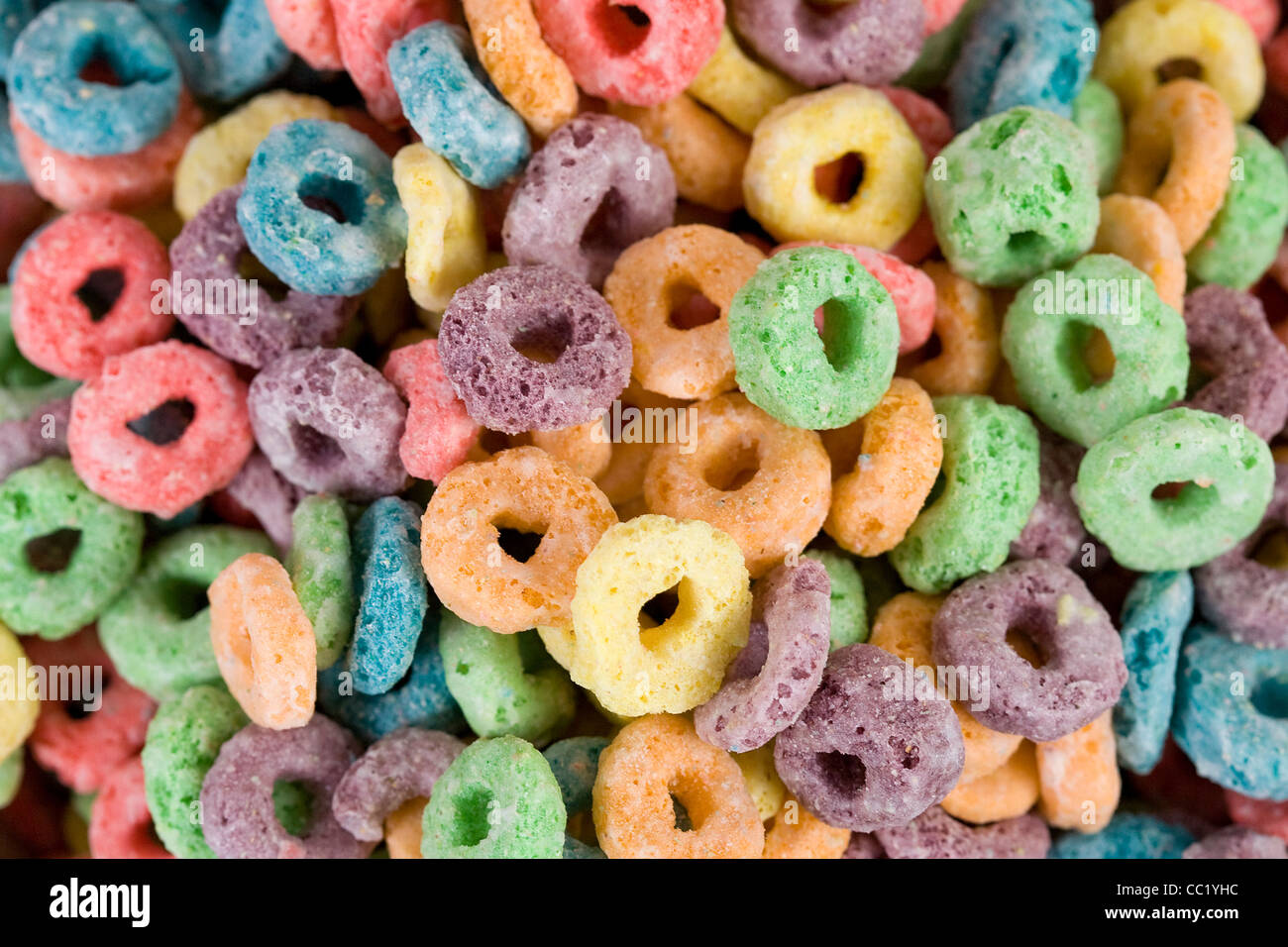 Froot Loops cereali per la prima colazione. Foto Stock