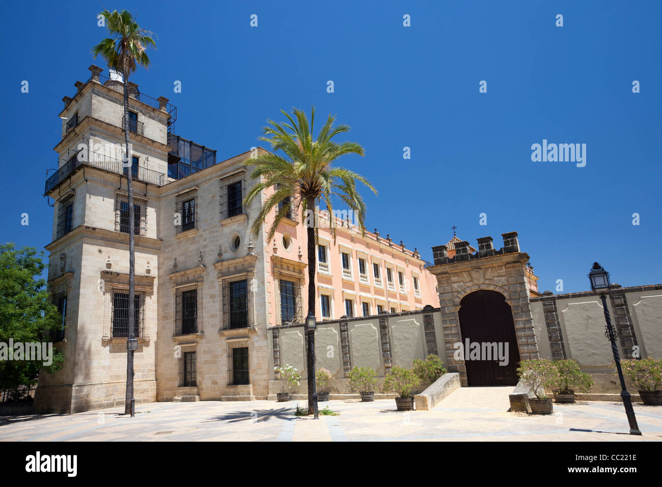 Villavicencio palazzo di Alcazar in Jerez de la Frontera, Spagna Foto Stock