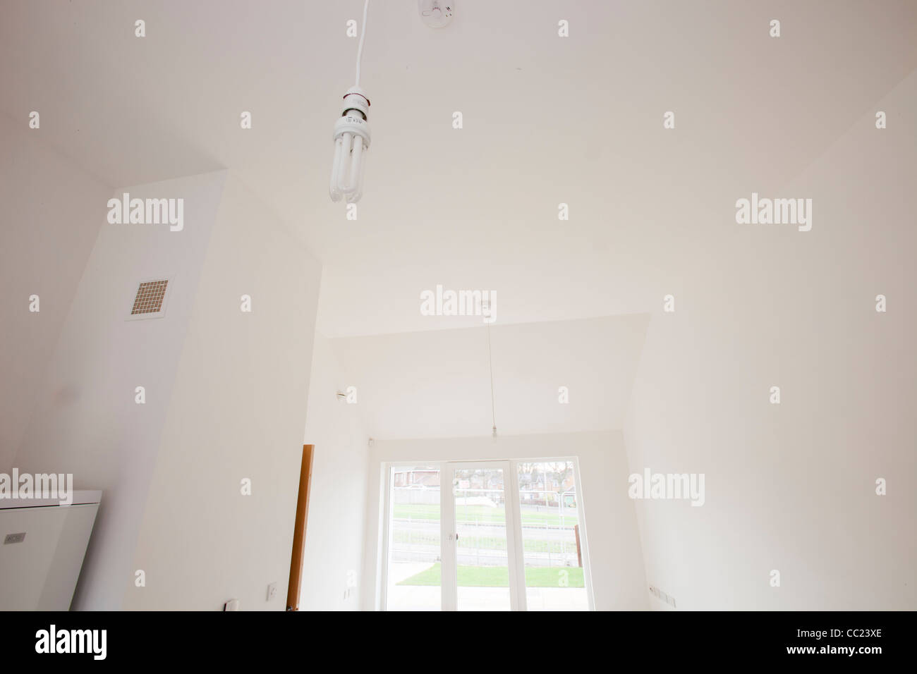 Passivhaus case in Sunderland che sono estremamente termicamente efficiente e carbonio neutro. Foto Stock