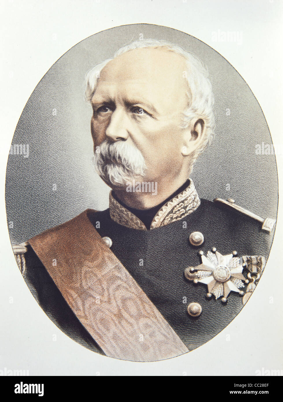 Patrice de Mac-Mahon, o MacMahon (1808-93) Generale Francese, Maresciallo di Francia e primo Presidente della terza Repubblica (1875-79) Illustrazione o incisione d'epoca Foto Stock