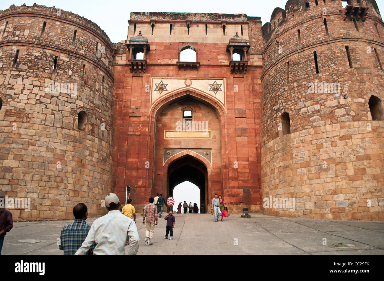 Cancello principale, Purana Qila, New Delhi, India Foto Stock