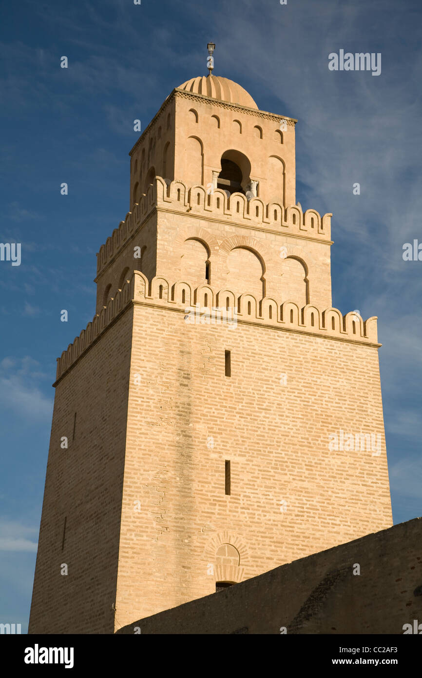 Grande Moschea, Kairouan, Tunisia. Foto Stock