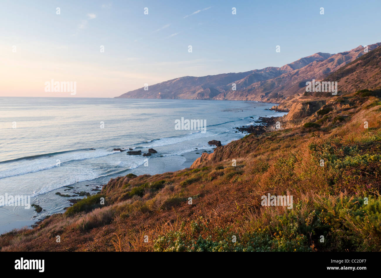 Big Sur, Costa Centrale vicino Monterey, California, Foto Stock