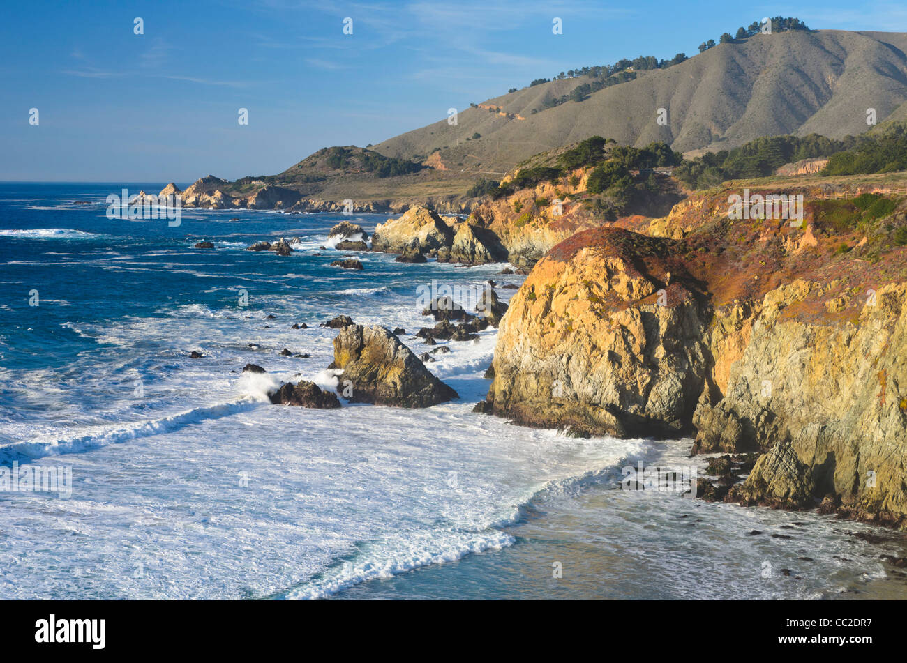 Big Sur, Costa Centrale vicino Monterey, California, Foto Stock