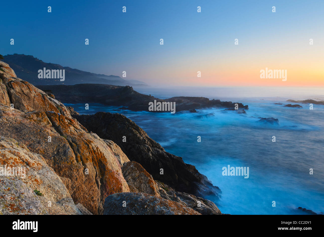 Big Sur, Costa Centrale vicino Monterey, California, Foto Stock