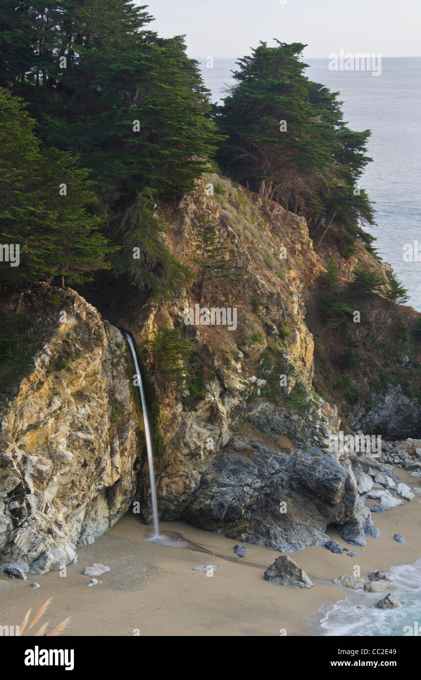 McWay caduta, Big Sur, Central Coast, California Foto Stock