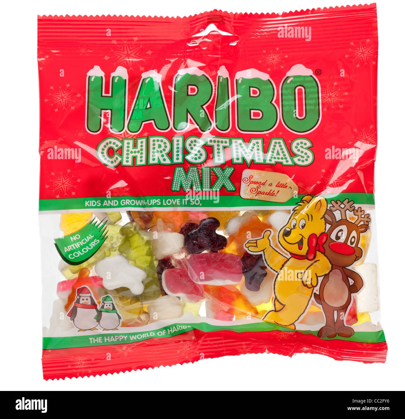 Haribo mix natalizia mastica Foto Stock