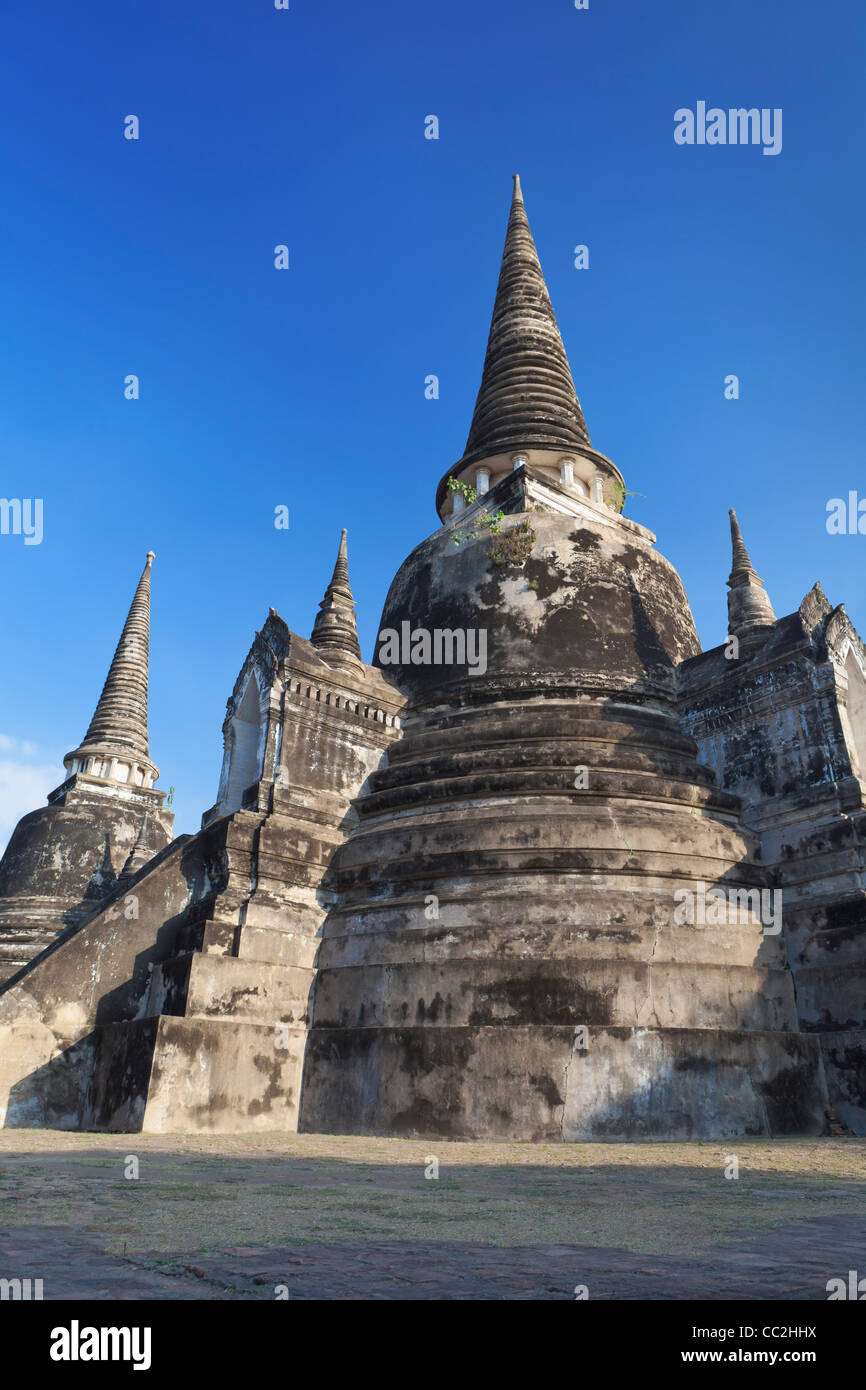 Wat Phra Si Sanphet, Ayutthaya, Thailandia Foto Stock