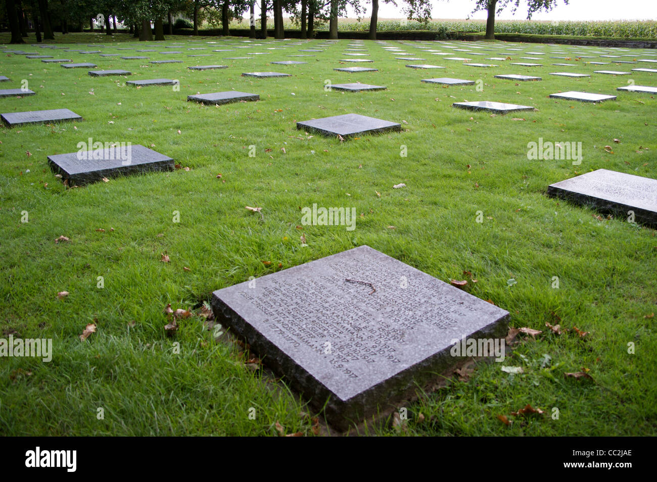 I nomi dei caduti a Langemark tedesco prima guerra mondiale cimitero militare, Langemark-Poelkapelle, Ieper Ypres, Belgio Foto Stock