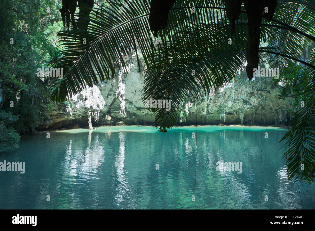 Sa Phra Nang (santa Principessa pool), una laguna nascosta in Laem Phra Nang, Railay, Thailandia. Foto Stock Sa Phra Nang (santa Principessa pool), una laguna nascosta in Laem Phra Nang, Railay, Thailandia. Foto Stock