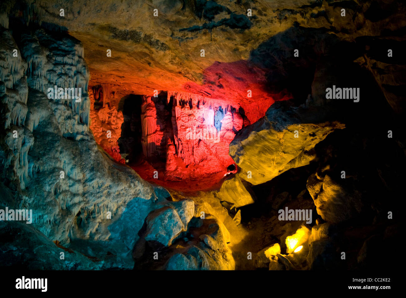 Grotte Cango, Oudtshoorn Foto Stock