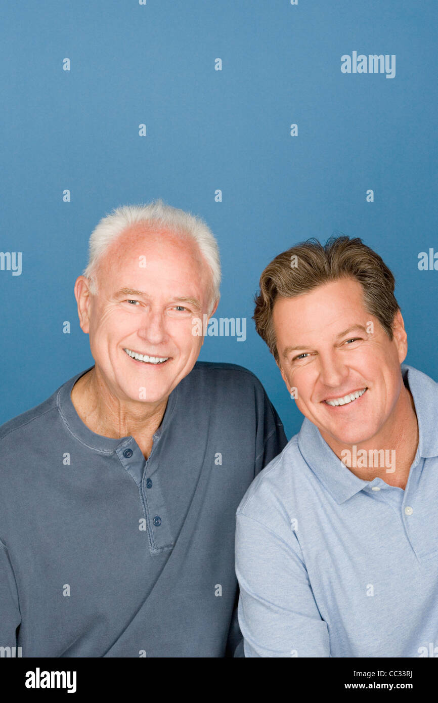 Ritratto di padre in figlio per adulti Foto Stock